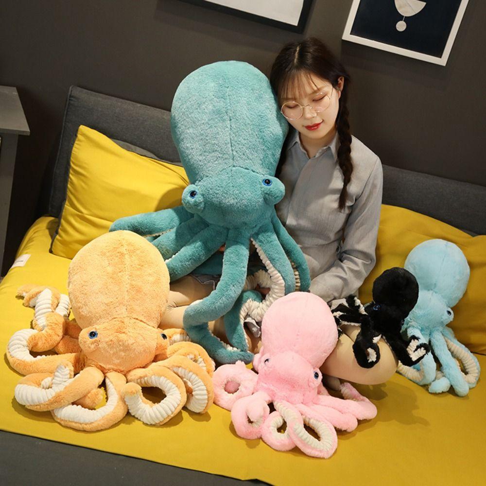 Lovely Octopus Stuffed Toys Lifelike Animal Stuffed Dolls Soft Octopus Plush Toys  Birthday Gifts