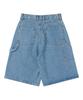 URBANAGE [2Pack] Bermuda Carpenter Denim Shorts (3 Colors)