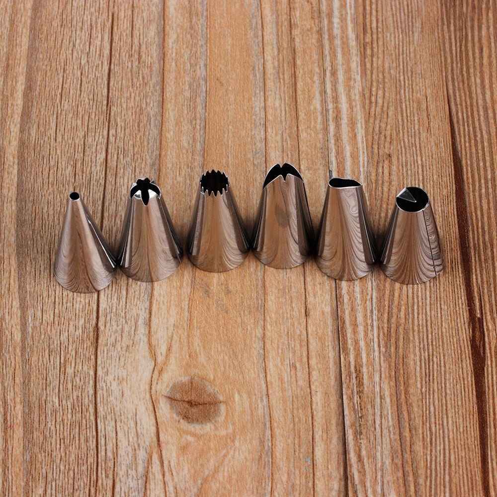 Russian Fondant Cupcake Stainless Steel Icing Piping Nozzles Pastry Bag Baking Mold Ice Cream Tool