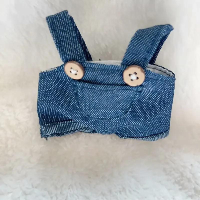 Doll Clothes Fashion Clothes Lapel T-shirt Jeans For 17cm Doll Clothes Dolls Accessories Cute Little Clothes