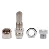 Bartoo-Universal Fitting E-VAC Scavenger Kit Exhaust Vacuum Kit With T304 Stainless Steel Vacuum Kit M18x1.5 Silver CR1019