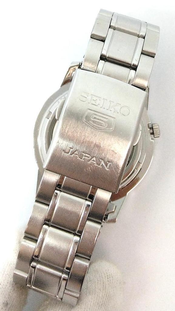 [USED] Seiko Five Sports 21 Jewels Automatic Watch with See-Through Back, Pre-Owned (28085)
