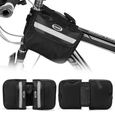 Lixada Fahrrad-Oberrohrtasche, Mountainbike-Frontrahmen, Doppelpacktasche