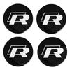 Car Wheel Center Hub Caps Sticker Metal Car Key Chain Ring For Volkswagen VW R GTI Golf 6 Amarok T5 Phaeton Teramont ID3 Tiguan