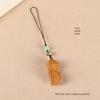 Sandalwood Peanut Phone and Car Keychain Pendant – Creative Gift for Men and Women