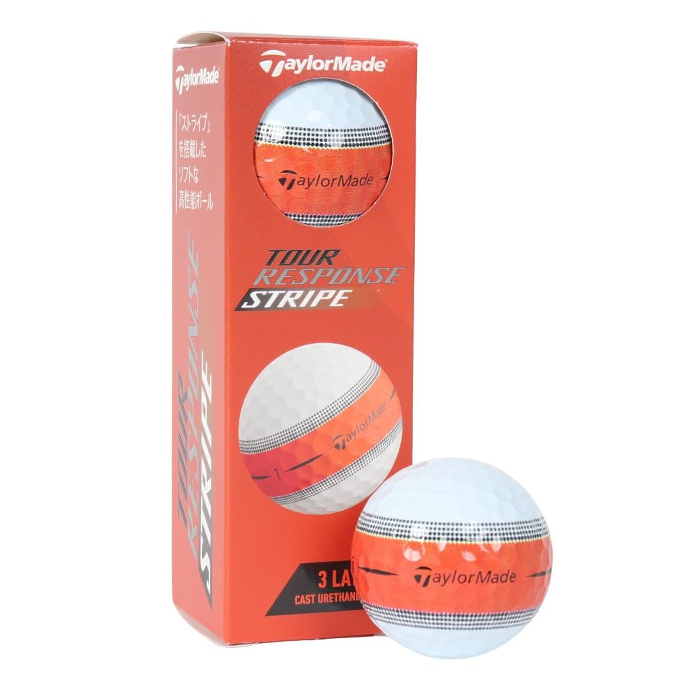 

Мяч для гольфа TAYLORMADE 24 TR Stripe OR SV Sleeve (3 куска) (Белый/FF/Мужской)