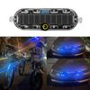 Solar Power Mortorcycle LED Warning Light Car Night Ride Tail Light Anti-rear Strobe Light for Motorcycle Electric Bicycle