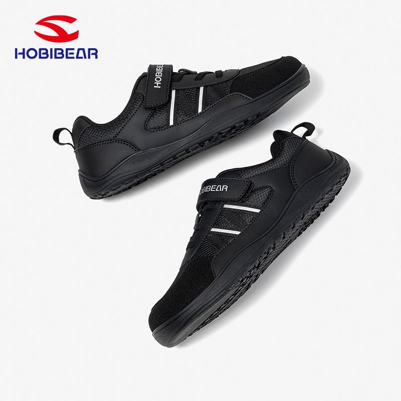 Happy Bear Kids' Velcro Wide Last Breathable Training Shoes for Boys & Girls - Spring & Autumn Casual Sports.