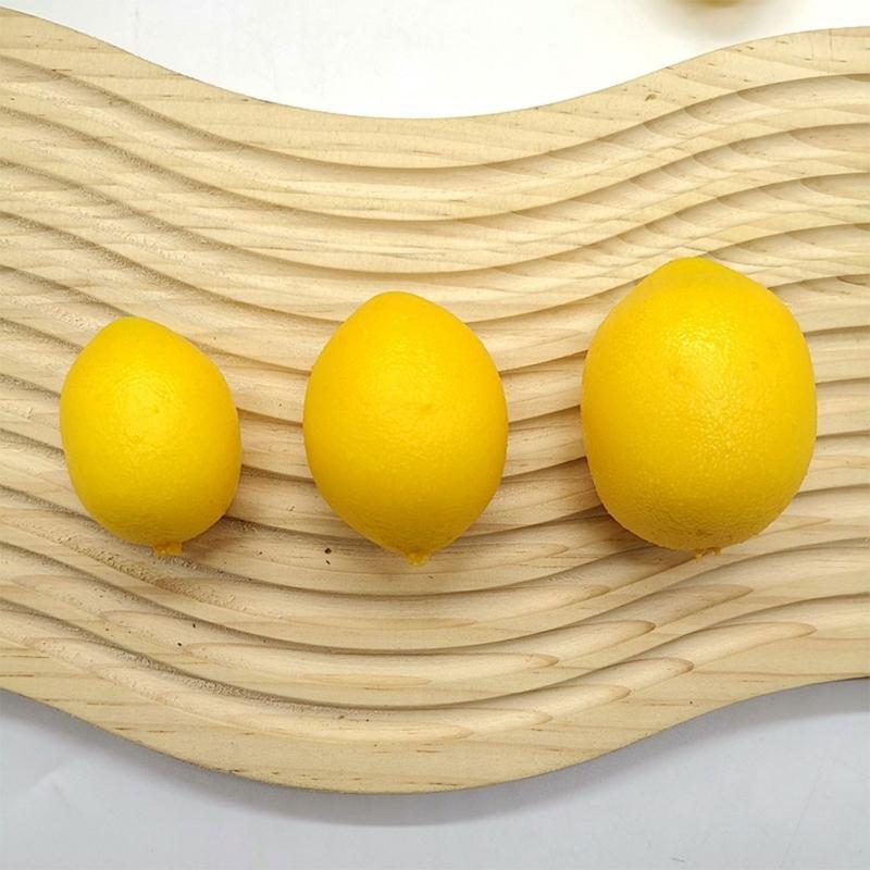 Pack Of 10 Realistic Artificial Lemon Simulation Lemon Fruit Decoration for Kitchen Basket Display Party Decoration