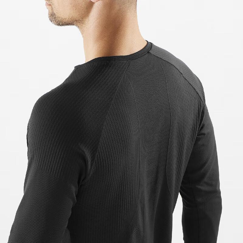 SALOMON Sense Aero FW25 Seamless Round Neck Breathable Fashion Sports Running Long Sleeve T-Shirt Men Tops C18781
