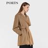PORTS Women's Long-Sleeve Short Trench Coat