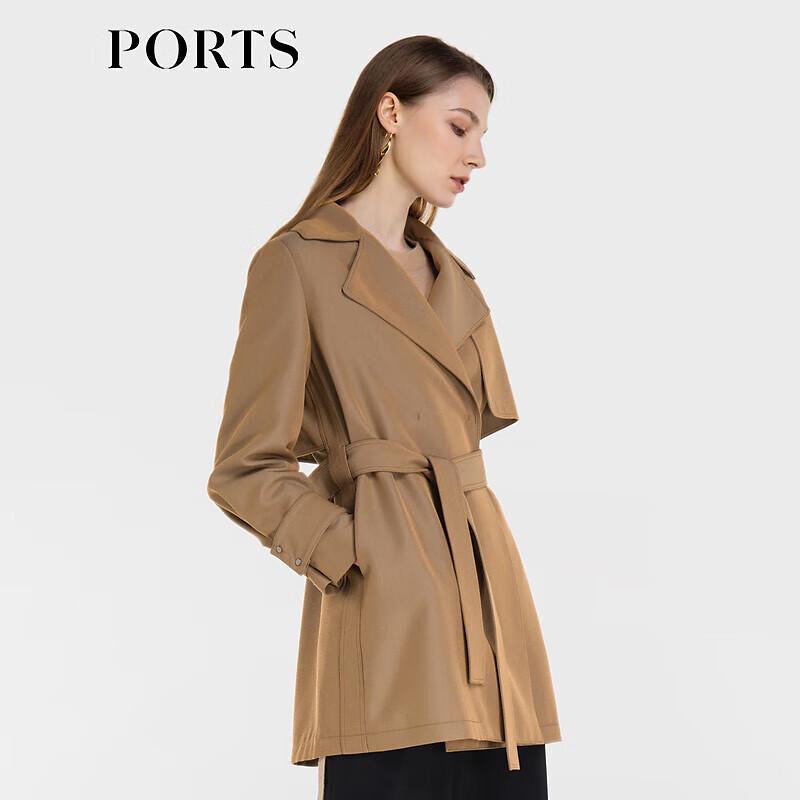 PORTS Women's Long-Sleeve Short Trench Coat
