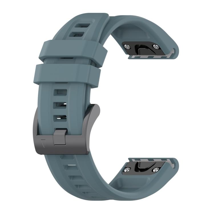 For Garmin Fenix 7X 26mm Silicone Sport Pure Color Watch Band