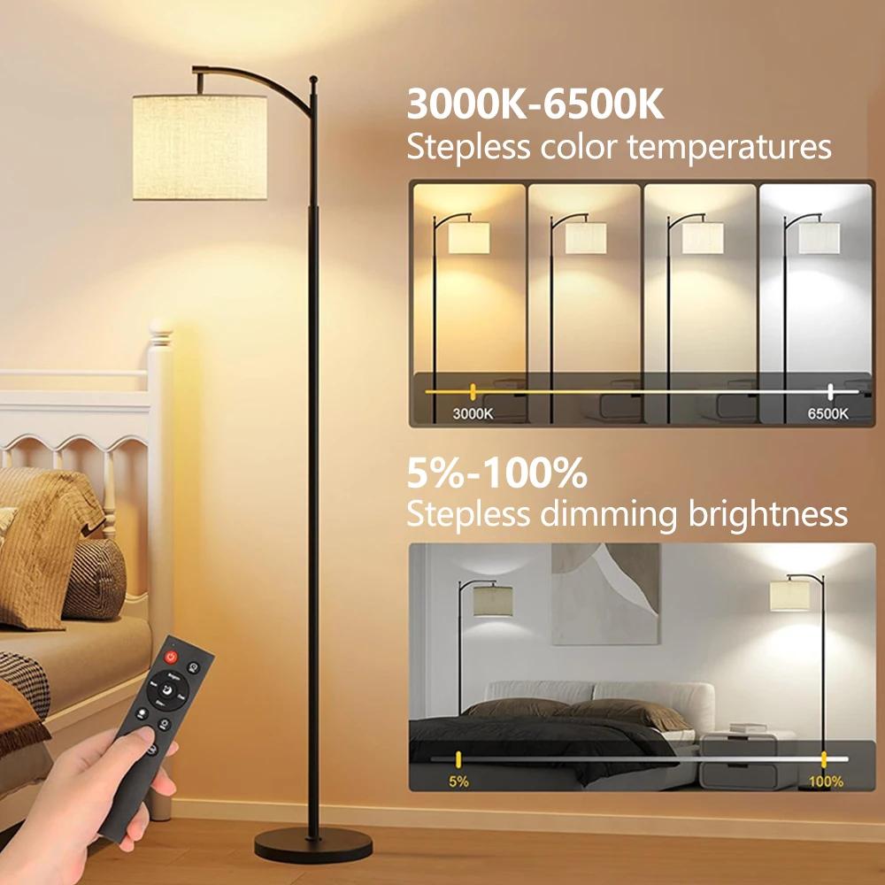 Lâmpada de Chão Decorativa para Ambiente de Natal Música Seleção de Ritmo DIY Iluminação RGB Dimmerização Contínua de 3 Cores para Quarto Iluminação Residencial