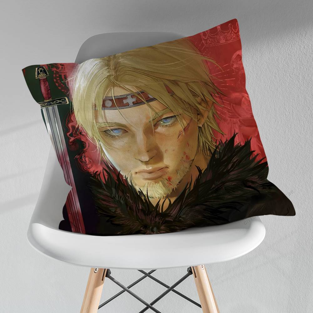 TThorfinn Vinland saga Comics Throw Pillow Case Living Room Sofa Cushion Cover For Home Bedroom Decoration Protector