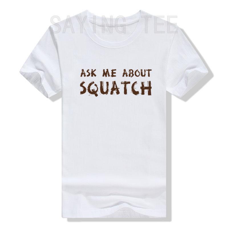 Ask Me about My Bigfoot T-Shirt Funny Graphic Sasquatch Flip Shirts Humor Sarcastic and Nerdy Tee Tops Cool Cute Graphic Outfits