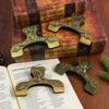 Vintage Zinc Alloy Page Antique Bookmarks For Book Lovers Vintage Flower Bookmark Engraved Flower Book Clip Page Holder