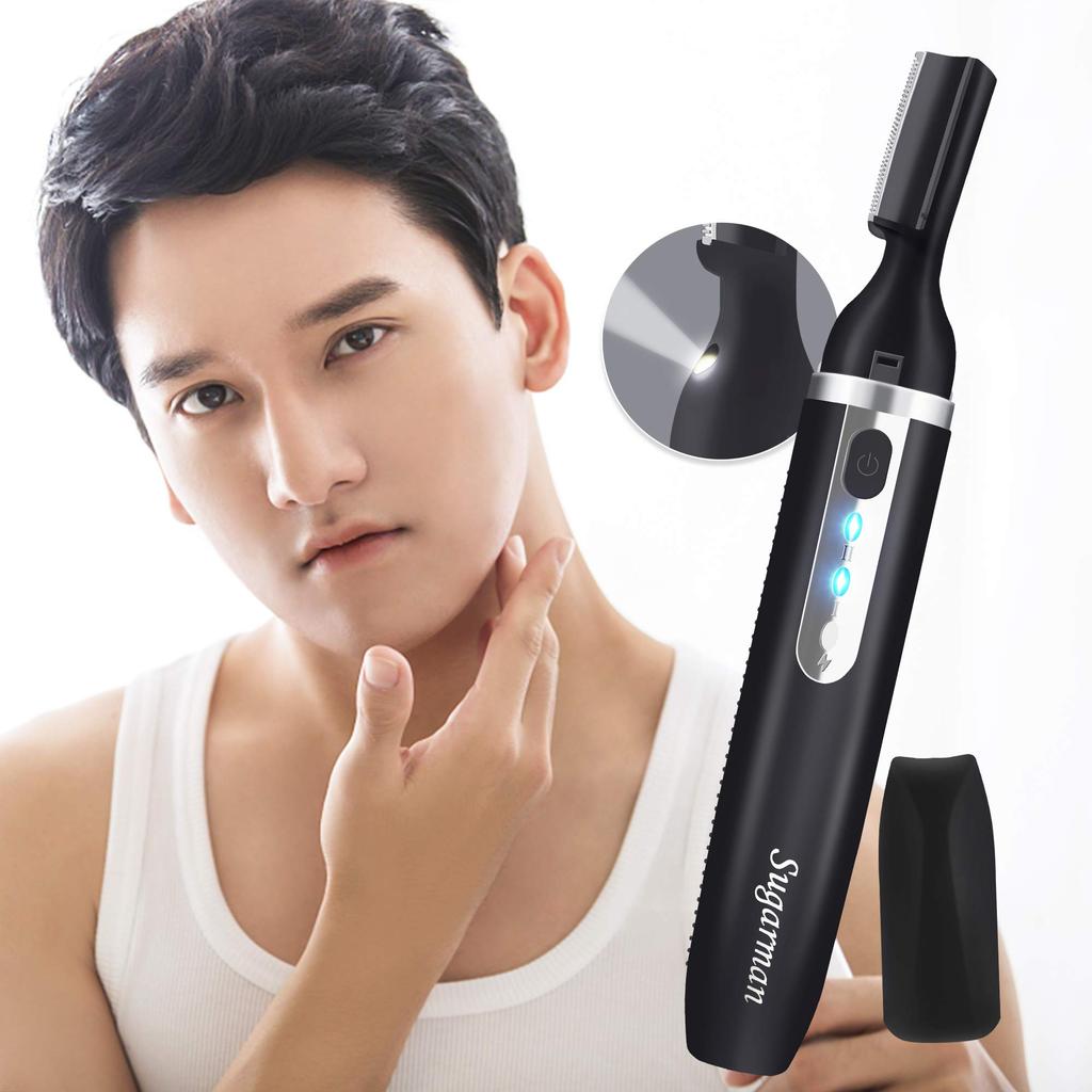 Sugarman USB Rechargeable Eyebrow Face Eyebrow Electric Shaver for Women and Removes Unwanted Body Washable Inner Low Includes Eyebrow Replacement and