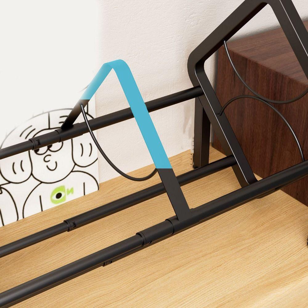 Large Capacity Vinyl Record Storage Rack Black Single Tier Record Holder Desktop Bookshelf Office