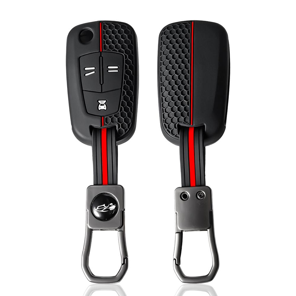 Silicone Car Remote Key Case Cover Shell Fob For Opel Vauxhall Astra H Corsa D Vectra C Zafira Astra Vectra Signum 2/3 Buttons