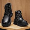 Luxury Men Ankle Boots Retro British High-top Men Boots Fashion High Quality Leather Shoes  New Outdoor Men Motorcycle Boots