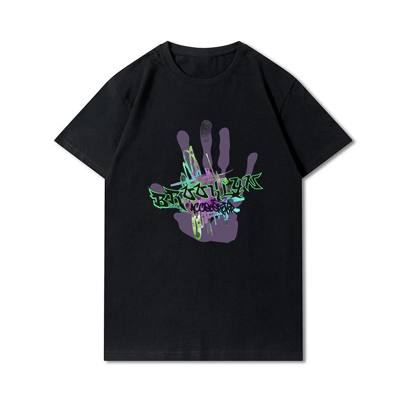 T-shirt Grafica Harajuku Vintage Anni '90 Magliette Donna Brooklyn Estive Oversize Streetwear Top Gotici Punk