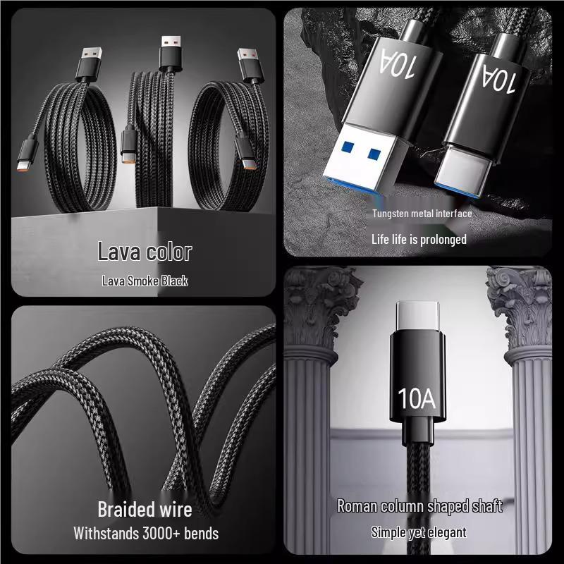 240W Super Fast Type-C Charger for Huawei P70, Mate 60 Pro, Honor V50, Xiaomi, and VIVO