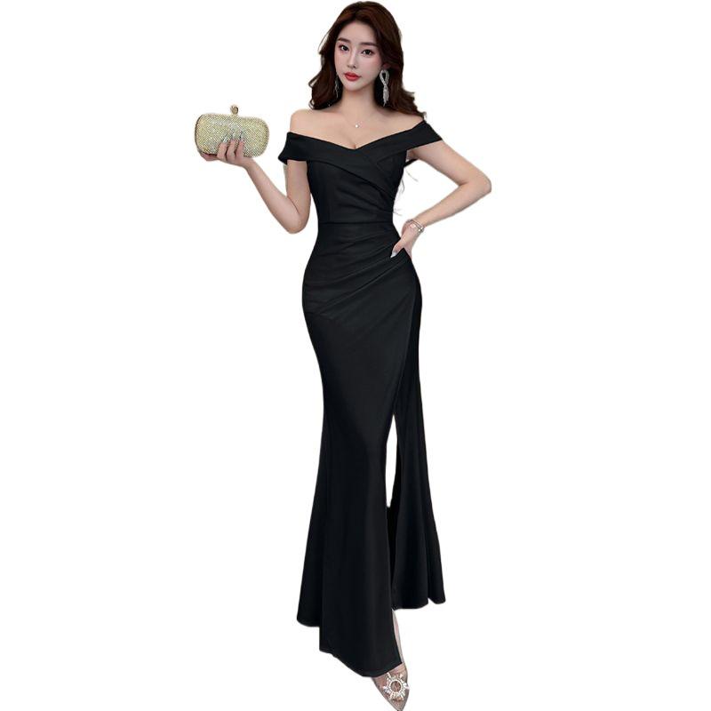 2026 Elegant One-Shoulder Evening Gown: Slimming, Bodycon, Long Banquet Dress