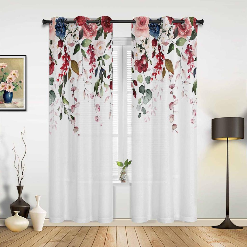 Misty Foggy Mountain Landscape Window Curtains For Living Room Bedroom Luxury Modern Kitchen Curtains Fabric Drapes