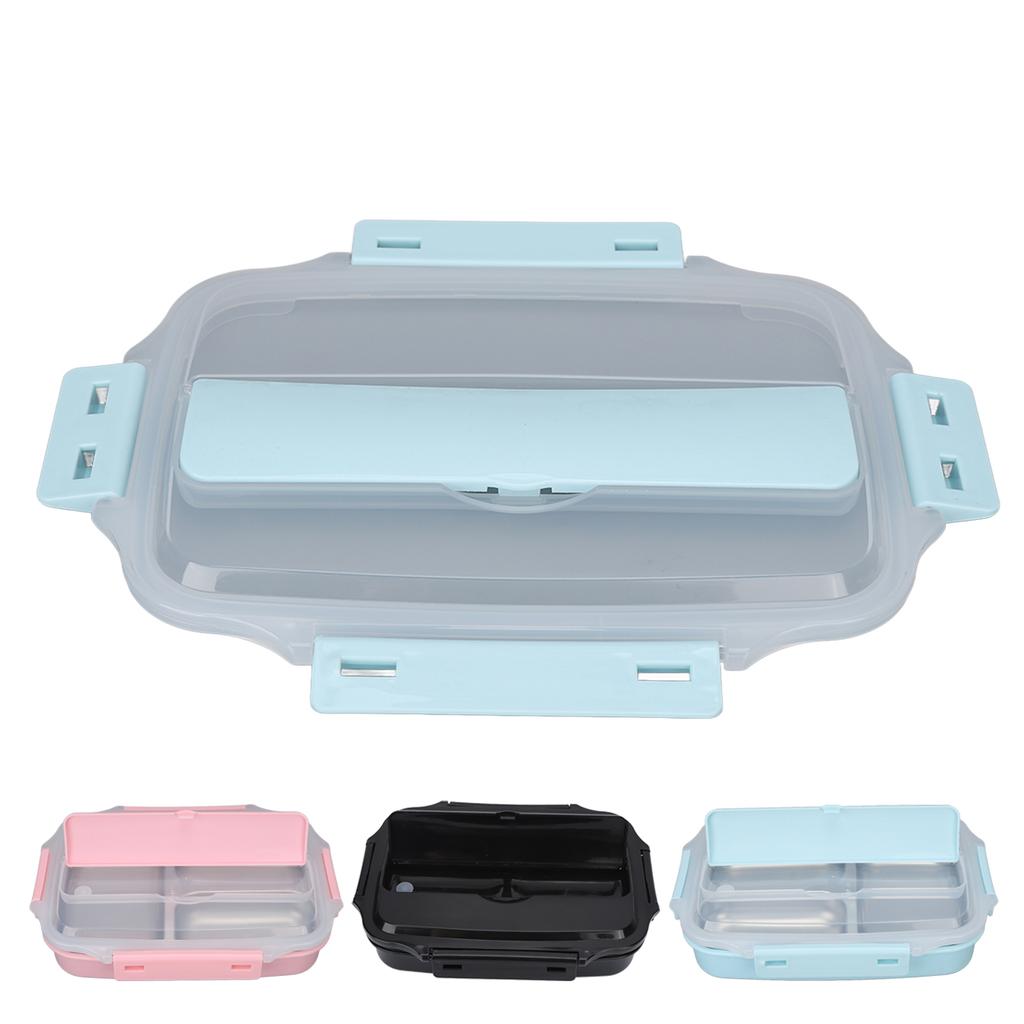 Kids Lunch Containers Thermal Insulation Lunch Box 304 Stainless Steel Four Sided Buckle Design for for School