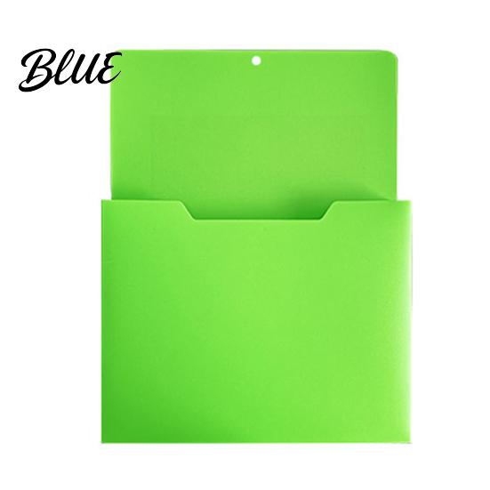 Magnetischer Datei-Halter Halter mit großer Rückwand zum Aufhängen Kunststoff Dokumententaschen-Organizer A4 Papier-Organizer-Etui für Whiteboard Kühlschrank
