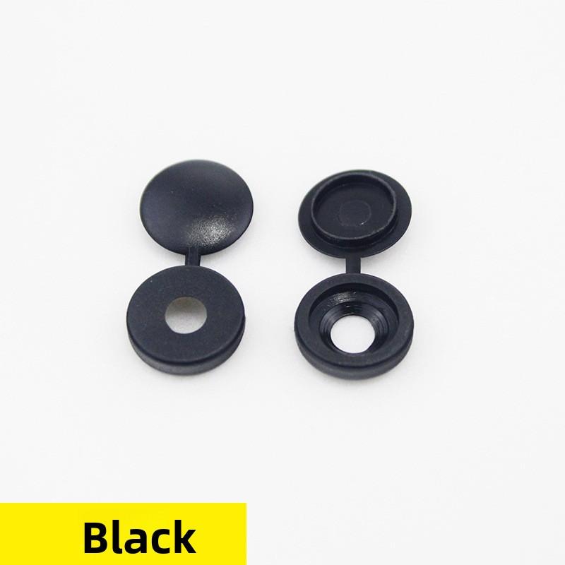 Thickened ScrewCap Set Self-Tapping ScrewProtector FurnitureScrewCovers with Plastic Hinges for M4/M3.5 Screws Cabinet Hole Caps