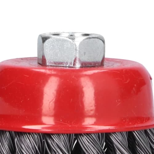 5-Piece Steel M10 Cup Brush Grinder Accessories for Rust Removal, Grinding Wheels, and Wire Brushes, Approx. 2.6-Inch Diameter