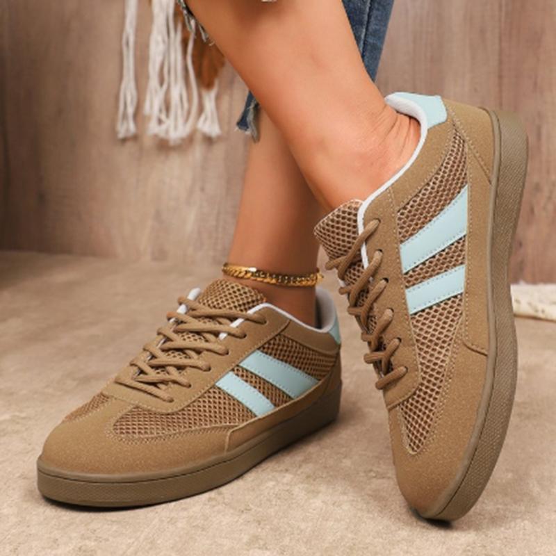 Fashion 2025 New Breathable Sneakers Women Spring Autumn Soft Sole Lace Up Casual Flats Woman Comfort Non Slip Sports Shoes Female 36-43