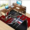 Mustang Polyester Tapijt, Zachte Binnenvloermat voor Kantoorstoel, Woonkamer, Bureau - Decoratief Huiswerkplek Tapijt Ontwerp