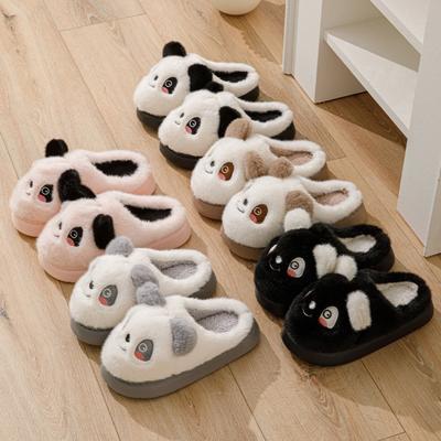 Cotton Slippers, Women's Shoes, Thick Soled, Home Slippers, Cartoon, Plush Slippers, Thick, Warm Slippers, Cotton Shoes, Non Slip Slippers