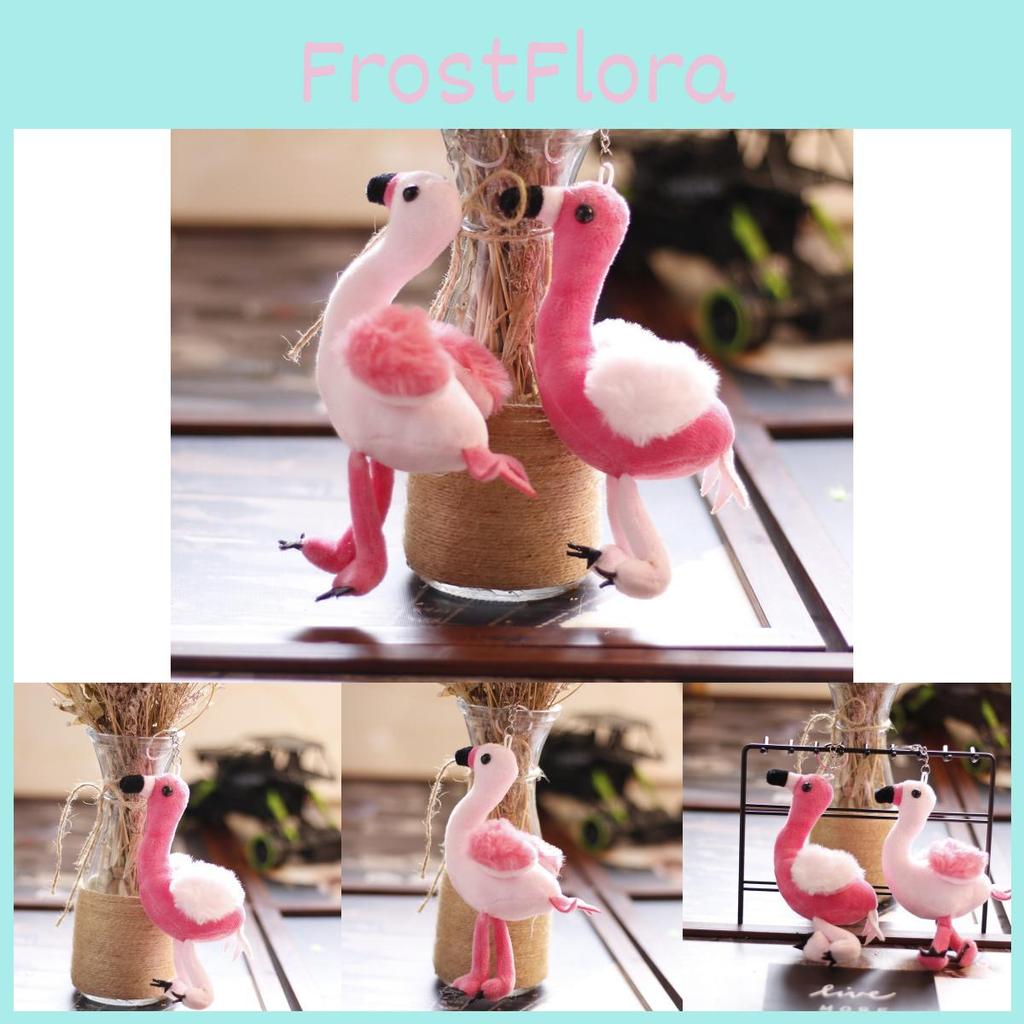 Adorable Flamingo Plush Toy Soft Stuffed Animal For Girls Cute Bag Charm