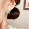 Niche Exquisite Sweet Style Flower Earrings for Women - Light Luxury, High-End, Elegant & Versatile Accessories