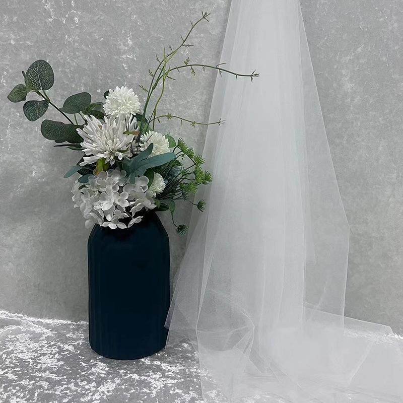 Green Soft Yarn Curtain Net for Kindergarten Decoration, Scene Layout, Wedding Backdrop, and Dress Fabric