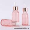 Pink Glass Essential Oil Dropper Bottle - Available In 10ml, 30ml, and 50ml for Serum or Lotion.
