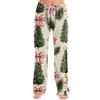 Women's Christmas Print Casual Pants for Holiday Festive Wear