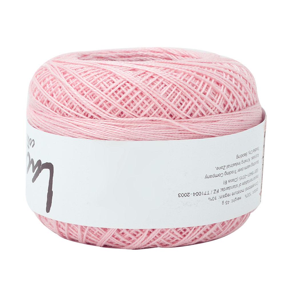 Lace Line Cotton Hand Crocheted   Silk Light Thin Line (6602 Rice White)