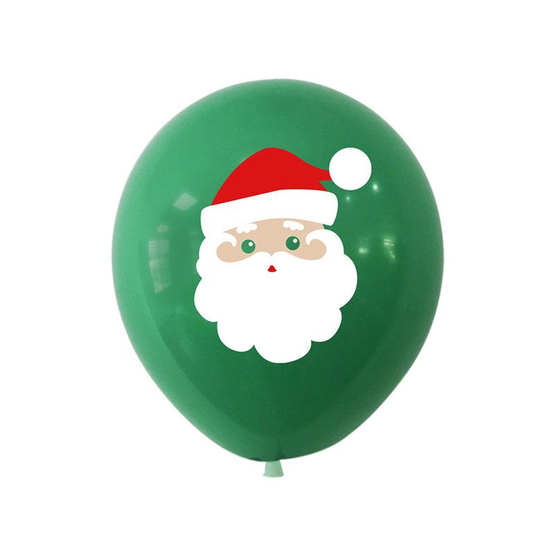 

12 Inch Printed Latex Balloon Christmas Home Shopping Mall Atmosphere Decoration Christmas Tree Santa Claus Elk Children s Toys 12inch 10pcs
