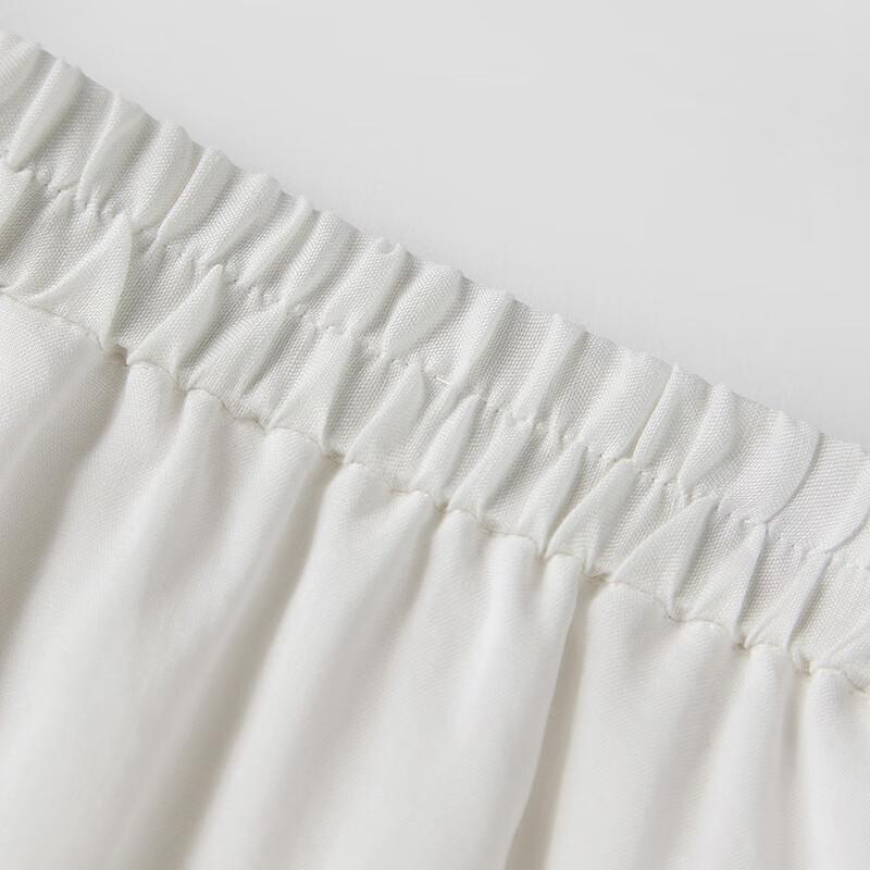 Broadcast Elegant White Tiered Midi Skirt