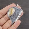 Natural Yellow Aquamarine Gemstone 925 Sterling Silver Jewelry  Pendant 2.09" AJP-2371
