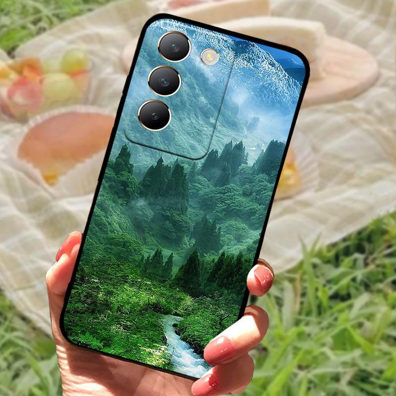 Für vivo V40 SE Hülle 2024 Silikon Bumper Weiche Hüllen für vivo V40 SE 5G Hüllen V40SE Cartoon Bemaltes Coque Fundas Schutz