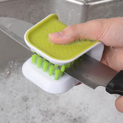 Home U-Shaped Double-Sided Kitchen Knife & Utensil Cleaning Brush Efficient Cleaning Tool
