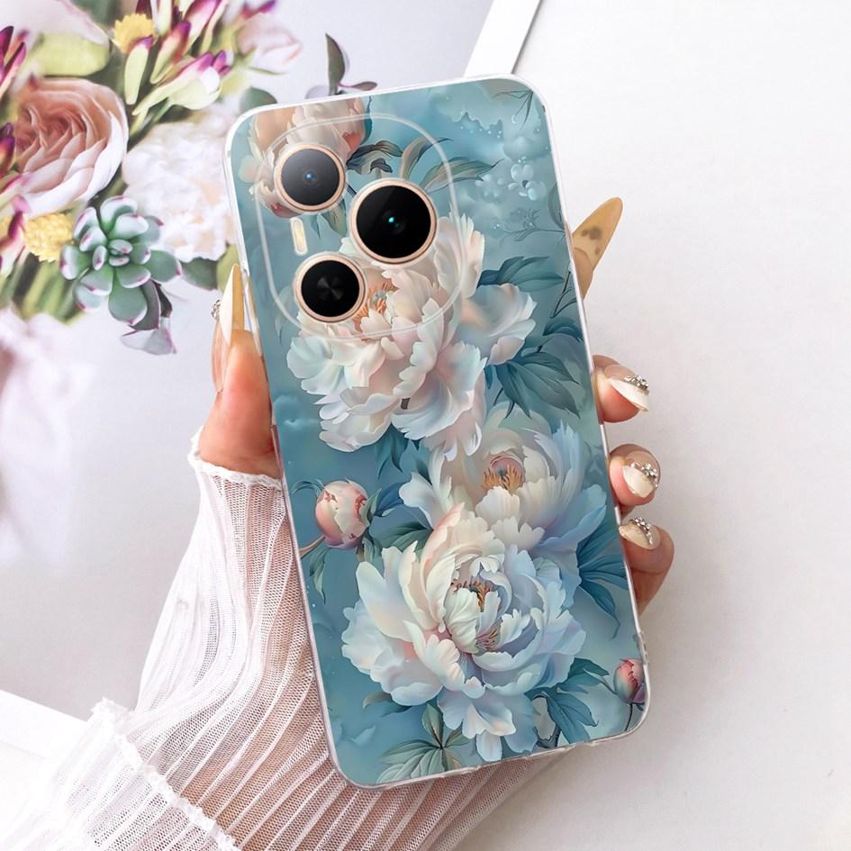 For Honor Power 5G Case DVD-AN80 DVD-AN00 Shockproof Cover Fashion Flower Marble Soft Silicone Fundas For Honor Power 2025 Coque