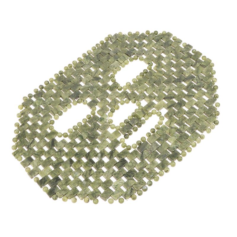 Natürliche Jade Gesichts-Augenmaske Heiß-/Kaltsteintherapie Massagegerät Home Beauty Spa Salon Hautpflege Beauty-Massagegerät