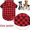 New Dog Clothes Padded Plaid Hooded Large Dog Pet Two-legged Sweater